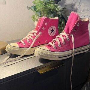 Converse Fuchsia High-Top Sneakers